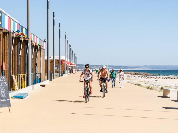 Capitan Beach House Costa de Caparica Eksteriør billede